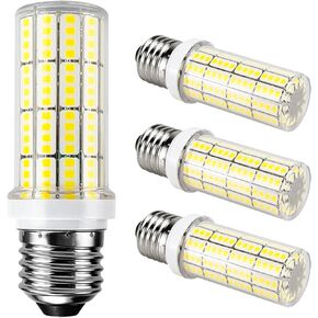 4 pack E12 Led Bulb 200w Equivalent Led Chandelier Light Bulbs Bright E12 Led Candelabra Bulb 5000k Daylight White 2500lm Led Light Bulb for Chandeliers, Ceiling Fan, Pendant, Wall sconces