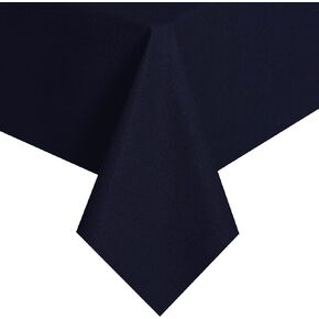 مفرش طاولة من البلاستيك الشفاف Obstal مقاس 54 × 78 بوصة، مفرش طاولة من الفينيل PVC مقاوم للماء والزيت بنسبة 100%، واقي مفرش طاولة مستطيل قابل للمسح لطاولة الطعام، للاستخدامات الخارجية والداخلية، شفاف