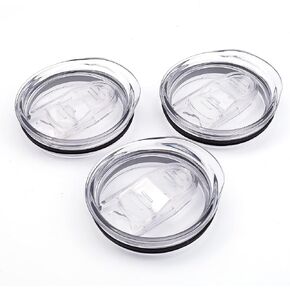 20oz Skinny Tumbler Replacement Lids, 2.75in Cup Mouth Compatible with YETI Rambler and More Tumbler Cups，Spill Proof Splash Resistant Silicone Sliding Covers.