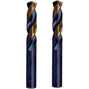 MAXTOOL 3/8 "2 قطعة مثاقب آلة لولبية متطابقة HSS M2 لقم مثقاب تويست أسود وبرونزي مثاقب قصيرة مستقيمة بالكامل للأرض؛ SMF02H10R24P2 in Kuwait