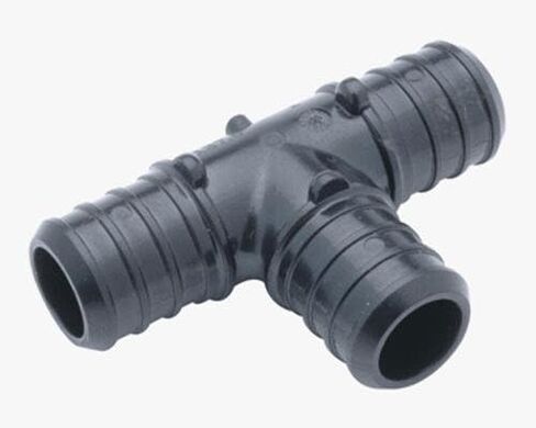 Zurn QQPT445X Crimp CR Tee, 3/4" Barb x 3/4" Barb x 1" Barb, Polymer (Pack of 25) in Saudi Arabia