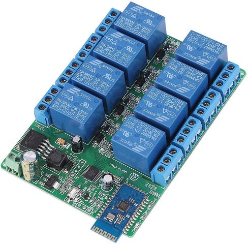 8 Channel Bluetooth 4.0 Relay Android Mobile Remote Control Switch DC 12V 10A Relay Module for Android Phones with Bluetooth 4.0 in Saudi Arabia