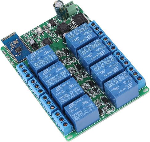 8 Channel Bluetooth 4.0 Relay Android Mobile Remote Control Switch DC 12V 10A Relay Module for Android Phones with Bluetooth 4.0 in Saudi Arabia