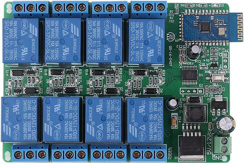 8 Channel Bluetooth 4.0 Relay Android Mobile Remote Control Switch DC 12V 10A Relay Module for Android Phones with Bluetooth 4.0 in Saudi Arabia