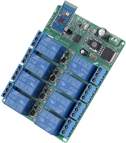 8 Channel Bluetooth 4.0 Relay Android Mobile Remote Control Switch DC 12V 10A Relay Module for Android Phones with Bluetooth 4.0 in Saudi Arabia