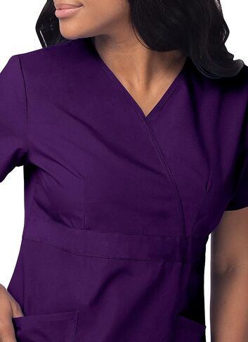 Sivvan Scrubs للنساء - Mock Wrap Scrubs - S8302 - شربات - M in Saudi Arabia