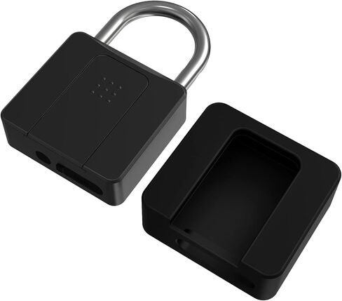 Fingerprint Lock- Dhiedas Fingerprint Padlock with Bluetooth Key, Smart Biometric Padlock Waterproof Outdoor Gate Padlock for Sheds Storage Fence Door in Kuwait