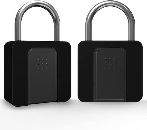 Fingerprint Lock- Dhiedas Fingerprint Padlock with Bluetooth Key, Smart Biometric Padlock Waterproof Outdoor Gate Padlock for Sheds Storage Fence Door in Kuwait