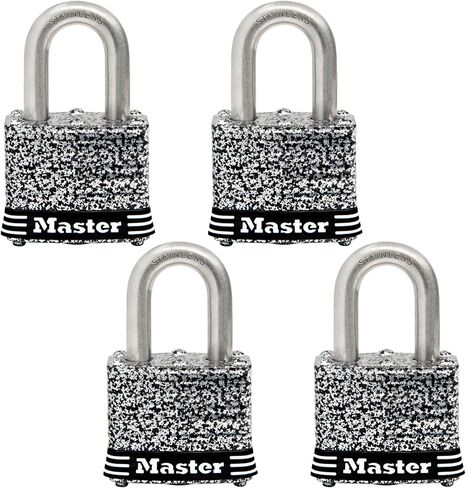 Master Lock 3SST Stainless Steel Outdoor Padlock with Key, 2 Pack Keyed-Alike in Kuwait