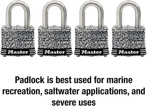 Master Lock 3SST Stainless Steel Outdoor Padlock with Key, 2 Pack Keyed-Alike in Kuwait