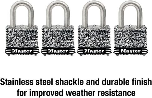 Master Lock 3SST Stainless Steel Outdoor Padlock with Key, 2 Pack Keyed-Alike in Kuwait