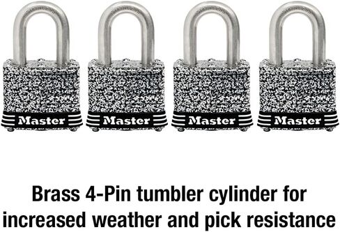 Master Lock 3SST Stainless Steel Outdoor Padlock with Key, 2 Pack Keyed-Alike in Kuwait