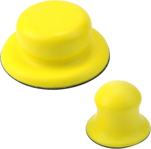 كومغروت 2 قطعة اليد الصنفرة بلوك جولة هوك وحلقة اليد الصنفرة حامل ورق الصنفرة للأعمال الفنية والأثاث الخشبي 3 بوصة و4 بوصة in Kuwait