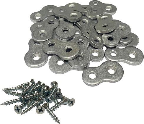 حامل أدوات تثبيت سطح مكتب 8 شديد التحمل مع مسامير [11 مقاوس] - 24 قطعة in Kuwait