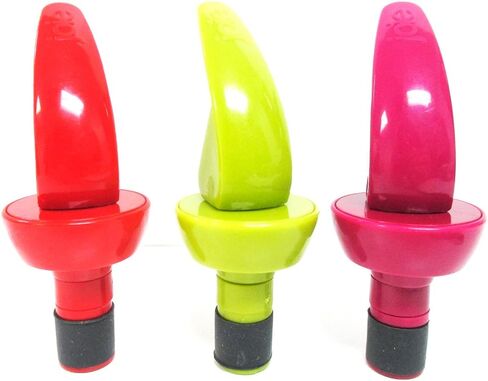 6 Wine Bottle Stoppers Preserver Vacuum Sealer Expanding Cork Joie Airtight Top in Saudi Arabia