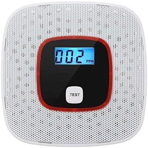 كاشف إنذار أول أكسيد الكربون - مع شاشة LCD رقمية وبطارية تحذير صوتي تعمل بالطاقة in Kuwait