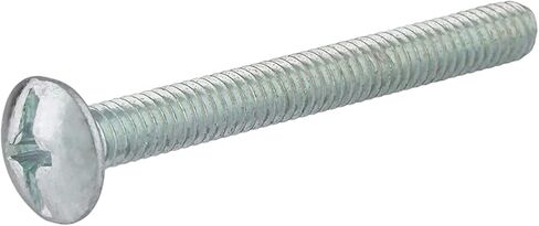 #8-32 X 1 1/8" Zinc Truss Head Machine Screws | Pack of 25 | Cabinet Door Knob, Dresser Drawer Pull Mounting Screws | SCR832118ZP in Saudi Arabia