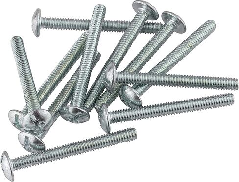 #8-32 X 1 1/8" Zinc Truss Head Machine Screws | Pack of 25 | Cabinet Door Knob, Dresser Drawer Pull Mounting Screws | SCR832118ZP in Saudi Arabia