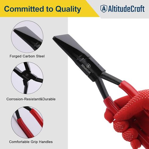 أداة ثني الصفائح المعدنية من AltitudeCraft - أدوات صفائح معدنية للخياطة اليدوية مكونة من 3 قطع - مجموعة أدوات ثني معدنية مستقيمة و45 درجة و90 درجة in Kuwait
