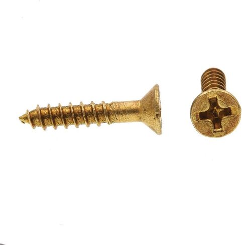 برغي خشب Prime-Line 9034615، فيليبس برأس مسطح، #6 × 3/4 بوصة، نحاس صلب، عبوة من 25 قطعة in Kuwait