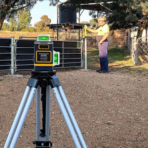 كاشف ليزر سيجمان لمستوى الليزر الخطي، ليزر أخضر وجهاز استقبال شعاع أحمر لليزر الخطي النابض يصل إلى 165 قدمًا، جهاز استقبال ليزر رقمي مع شاشات LED ثلاثية الجوانب، يتضمن مشبك قضيب - CLD 100 in Kuwait