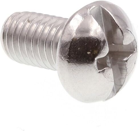 Prime-Line 9004025 Machine Screw, Round Head, Slotted/Phillips Combo, #10-32 X 3/8 in, Grade 18-8 Stainless Steel, Pack of 25 in Saudi Arabia