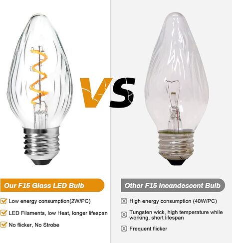 BRIMAX F15 8W Led Porch Light Bulb Outdoor, LED Post Bulb for 75W - 80W Incandescent Equivalent in Saudi Arabia
