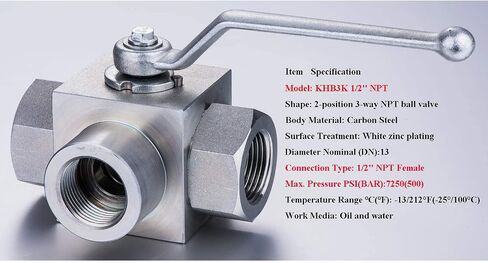 Hydraulic 1''NPT 4650PSI KHB High Pressure Ball Valve, High Pressure Ball Valve, Ball Valve in Saudi Arabia