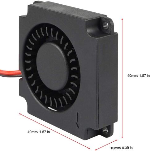 FYSETC 3D Printer Ender 3 Fan 24V 4010 Extruder Hotend Blower Fan 40x40x10mm with 1.2m/47.2inch Connetcting Cable for Ender 3 Pro/ 3V2/3S/3 Max/Ender 5/5S/5 Pro/5 Plus/CR-6 SE -Pack of 2 in Saudi Arabia