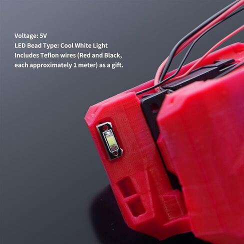 1 قطعة RGBW Mini Button PCB LED ملحومة مع كابلات PTFE أطول + 3 قطع من الراتنج الشفاف SLA جزء LED مجموعة غطاء الظل المتوافقة مع StealthBurner Extruder SB Toolhead لطابعة Voron 2.4 Trident ثلاثية الأبعاد in Kuwait
