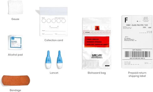 اختبار EverlyWell لفيروس نقص المناعة البشرية - مجموعة أدوات التجميع في المنزل - نتائج سرية ودقيقة من مختبر معتمد من CLIA خلال أيام - للأعمار من 18 عامًا فما فوق in Kuwait