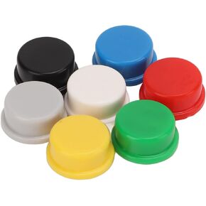 350 قطعة غطاء زر الضغط اللمسي 7 ألوان ABS البلاستيك استبدال غطاء زر الضغط للوحة الخبز A24 in Kuwait