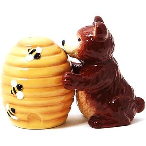 مشط على شكل دب وعسل جذاب فلفل ملح مصنوع من السيراميك in Kuwait