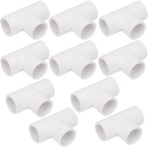 10 حزمة 3 طرق 1/2 بوصة تي شيرت PVC مواسير موصل SCH40 الأثاث بناء الصف PVC تركيبات الزاوية تركيبات الكوع DIY PVC الجرف حديقة دعم هيكل اتصال خيمة in Kuwait