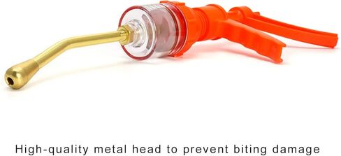 QWORK 50ML Syringe, Metal Head Prevents Bite Damage in Kuwait