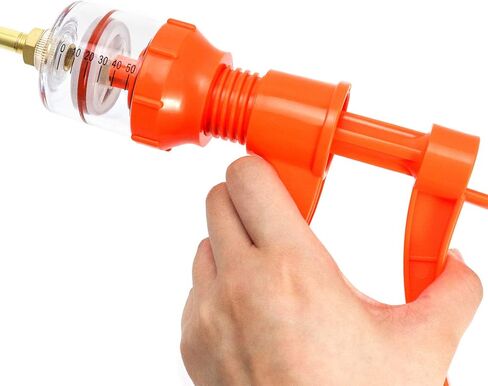 QWORK 50ML Syringe, Metal Head Prevents Bite Damage in Kuwait