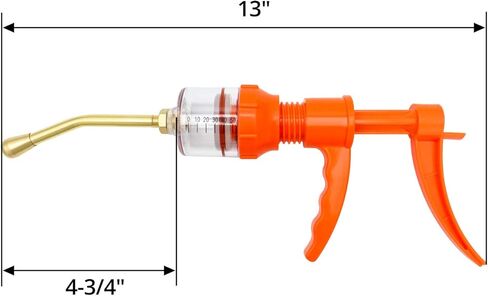 QWORK 50ML Syringe, Metal Head Prevents Bite Damage in Kuwait