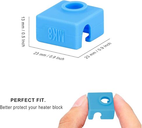 ايفيجيت غطاء سخان سيليكون MK8 MK7/8/9 هوتند لطابعة كرياليتي CR-10، 10S، اندر 3، انيت A8 ثلاثية الابعاد in Kuwait