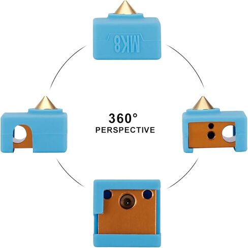 ايفيجيت غطاء سخان سيليكون MK8 MK7/8/9 هوتند لطابعة كرياليتي CR-10، 10S، اندر 3، انيت A8 ثلاثية الابعاد in Kuwait