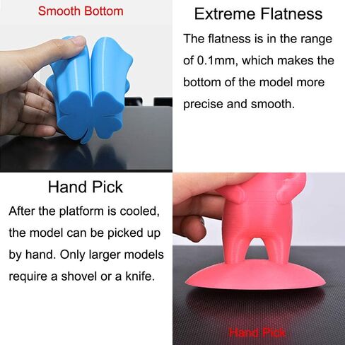 سرير زجاجي أصلي CR-10S Pro لبناء السطح 310 مم × 320 مم × 4 مم وCR-X سطح زجاجي مع تقنية التصاق متقدمة وإزالة أقل أدوات in Kuwait