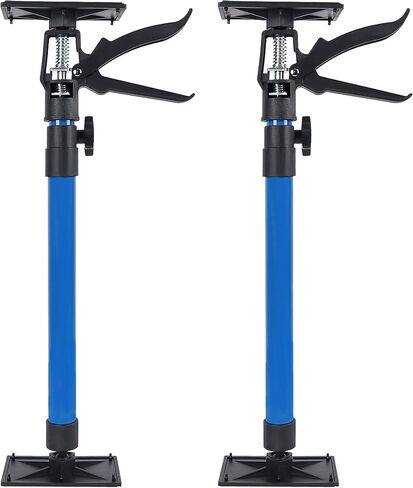 Lifynste Third Hand Tool, Adjustable Support Pole, 3rd Hand Support System, Steel Support Rod for Cabinet Jacks Cargo Bars Drywall Support, Extends from 20 Inch to 45 Inch, 2 Pack, Blue in Kuwait