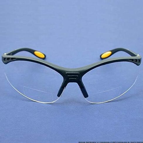 DEWALT DPG59-120C Reinforcer Rx-Bifocal 2.0 Clear Lens High Performance Protective Safety Glasses with Rubber Temples and Protective Eyeglass Sleeve in Saudi Arabia