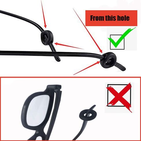 Glasses Ear Grip - Eyeglasses Temple Tip Sleeve Retainer,Anti-Slip Comfort Glasses Retainers For Spectacle, 12 Pairs (Black2) in Kuwait