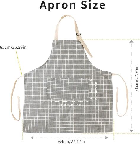 Tosewever 2 Pack Adjustable Bib Apron with 2 Pockets, Waterdrop Resistant Cooking Kitchen Aprons for Women Men Chef Couple BBQ Painting (Black, 2) in Kuwait