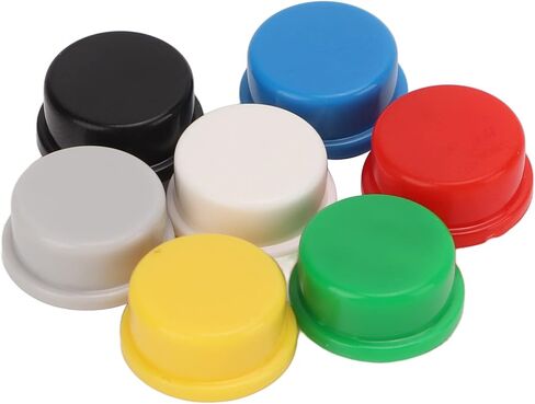 350 قطعة غطاء زر الضغط اللمسي 7 ألوان ABS البلاستيك استبدال غطاء زر الضغط للوحة الخبز A24 in Kuwait