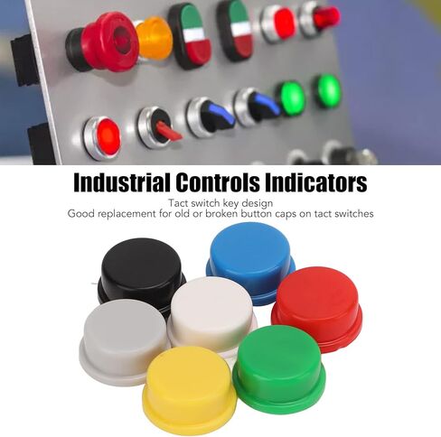 350 قطعة غطاء زر الضغط اللمسي 7 ألوان ABS البلاستيك استبدال غطاء زر الضغط للوحة الخبز A24 in Kuwait