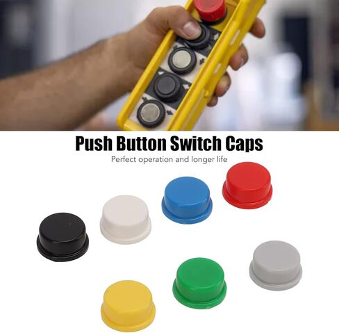 350 قطعة غطاء زر الضغط اللمسي 7 ألوان ABS البلاستيك استبدال غطاء زر الضغط للوحة الخبز A24 in Kuwait