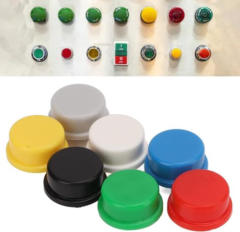 350 قطعة غطاء زر الضغط اللمسي 7 ألوان ABS البلاستيك استبدال غطاء زر الضغط للوحة الخبز A24 in Kuwait