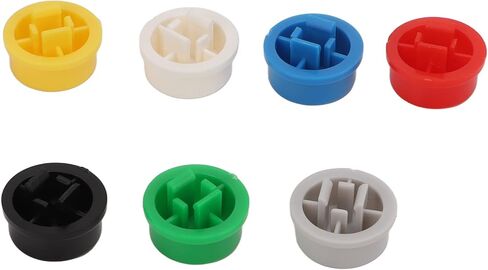 350 قطعة غطاء زر الضغط اللمسي 7 ألوان ABS البلاستيك استبدال غطاء زر الضغط للوحة الخبز A24 in Kuwait