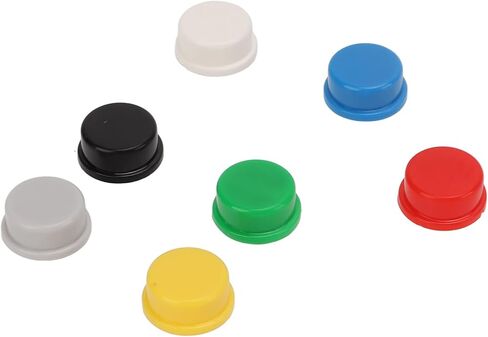 350 قطعة غطاء زر الضغط اللمسي 7 ألوان ABS البلاستيك استبدال غطاء زر الضغط للوحة الخبز A24 in Kuwait